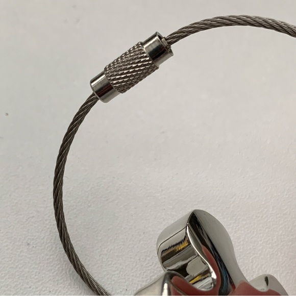 Silver Puzzle Piece Keychain Keyring - Picture 6 of 6